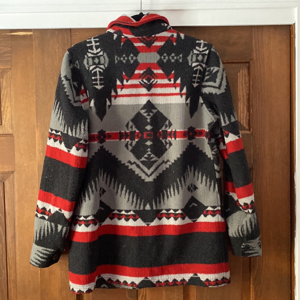 Orvis fleece Aztec print Shacket size small - Picture 3 of 3